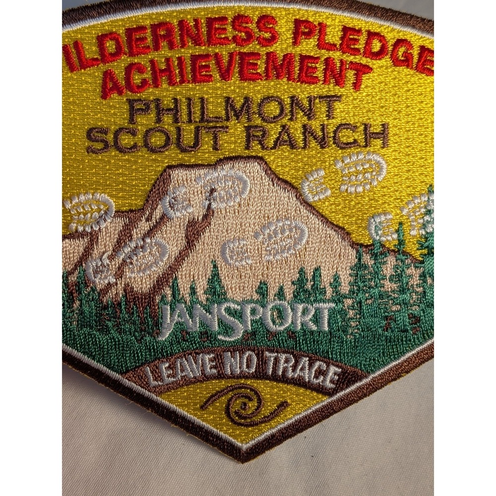 Jansport Leave No Trace Wilderness Pledge Achievement Philmont Scout Ranch Patch